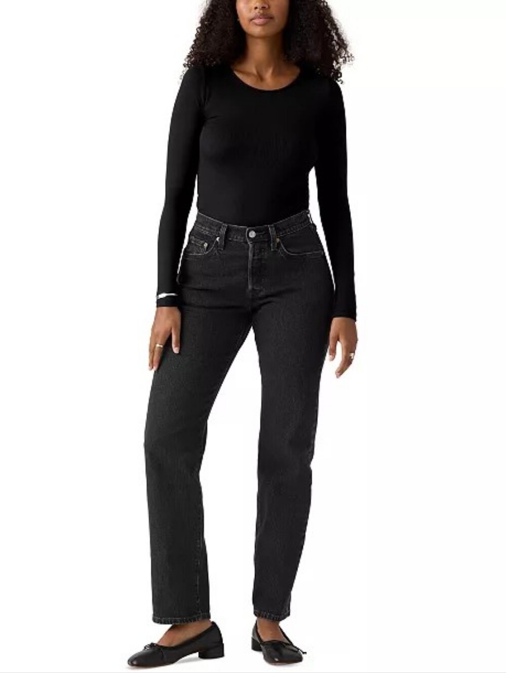 NWT Levi's 501 Curve High-Rise Straight-Leg Jeans, Size 28 × 30 - Picture 9 of 10